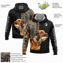 Charger l&#39;image dans la galerie, Custom Stitched Black White 3D Pheasant Hunting With Dog Sports Pullover Sweatshirt Hoodie
