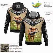 Загрузить изображение в средство просмотра галереи, Custom Stitched Black White 3D Bow Hunter And Pheasant Hunting With Dog Sports Pullover Sweatshirt Hoodie
