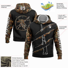 Загрузить изображение в средство просмотра галереи, Custom Stitched Black White-Camo 3D Duck Gun Hunting Sports Pullover Sweatshirt Hoodie
