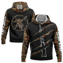 Загрузить изображение в средство просмотра галереи, Custom Stitched Black White-Camo 3D Duck Gun Hunting Sports Pullover Sweatshirt Hoodie
