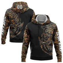 Charger l&#39;image dans la galerie, Custom Stitched Camo White-Black 3D Wild Boar Hunting Sports Pullover Sweatshirt Hoodie
