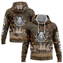 Загрузить изображение в средство просмотра галереи, Custom Stitched Camo White-Black 3D Wild Boar Hunting Sports Pullover Sweatshirt Hoodie
