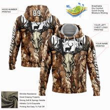 Charger l&#39;image dans la galerie, Custom Stitched Camo White-Black 3D Gun Hunter Deer Hunting Sports Pullover Sweatshirt Hoodie
