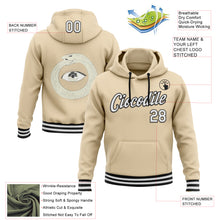 Загрузить изображение в средство просмотра галереи, Custom Stitched City Cream White-Black 3D Pattern Design Evil Eyes Sports Pullover Sweatshirt Hoodie
