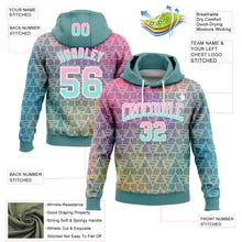 Charger l&#39;image dans la galerie, Custom Stitched Shadow Blue Light Pink-Ice Blue Fade 3D Pattern Design Geometric Triangle Shapes Sports Pullover Sweatshirt Hoodie
