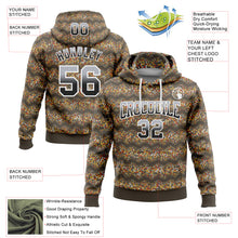 Charger l&#39;image dans la galerie, Custom Stitched Brown Gray-Black Fade 3D Pattern Design Colorful Circle Shapes Sports Pullover Sweatshirt Hoodie
