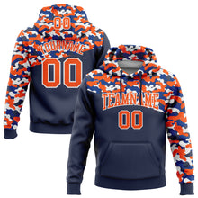 Загрузить изображение в средство просмотра галереи, Custom Stitched Camo Orange Navy-Royal 3D Sports Pullover Sweatshirt Salute To Service Hoodie
