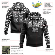 Laden Sie das Bild in den Galerie-Viewer, Custom Stitched Camo Steel Gray-Black 3D Sports Pullover Sweatshirt Salute To Service Hoodie
