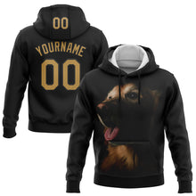 Charger l&#39;image dans la galerie, Custom Stitched Black Old Gold 3D Pattern Design Golden Retriever Dog Sports Pullover Sweatshirt Hoodie
