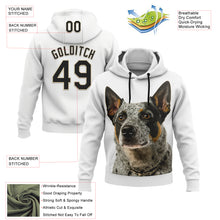 Laden Sie das Bild in den Galerie-Viewer, Custom Stitched White Black-Cream 3D Pattern Design Australian Cattlel Dog Sports Pullover Sweatshirt Hoodie
