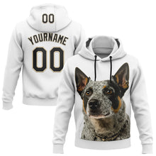 Laden Sie das Bild in den Galerie-Viewer, Custom Stitched White Black-Cream 3D Pattern Design Australian Cattlel Dog Sports Pullover Sweatshirt Hoodie
