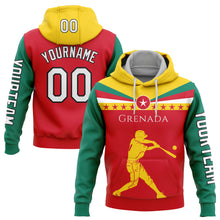 Charger l&#39;image dans la galerie, Custom Stitched Red Gold-Black 3D Grenada Grenadian Flag Sports Pullover Sweatshirt Hoodie
