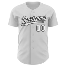 Charger l&#39;image dans la galerie, Custom White Black 3D Love Heart Valentine&#39;s Day Authentic Baseball Jersey
