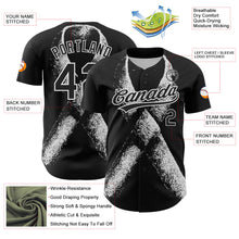 Laden Sie das Bild in den Galerie-Viewer, Custom Black White 3D Skin Cancer Ribbon Authentic Baseball Jersey
