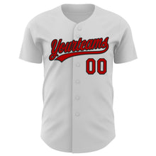 Charger l&#39;image dans la galerie, Custom White Red-Black 3D Funny Christmas Authentic Baseball Jersey
