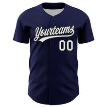 Charger l&#39;image dans la galerie, Custom Navy White-Black 3D Funny Christmas Authentic Baseball Jersey
