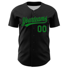 Charger l&#39;image dans la galerie, Custom Black Grass Green-Red 3D Funny Christmas Authentic Baseball Jersey
