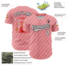 Загрузить изображение в средство просмотра галереи, Custom Medium Pink White-Black 3D Love Heart Valentine&#39;s Day Authentic Baseball Jersey
