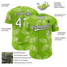 Charger l&#39;image dans la galerie, Custom Neon Green White-Black 3D Tropical Hawaii Jungle Plant Authentic Baseball Jersey
