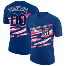 Charger l&#39;image dans la galerie, Custom US Navy Blue Navy-Neon Pink 3D Esports Performance T-Shirt
