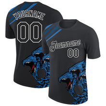 Загрузить изображение в средство просмотра галереи, Custom Black Blue-White 3D Esports Performance T-Shirt
