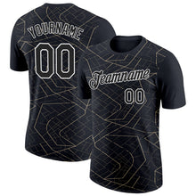 Загрузить изображение в средство просмотра галереи, Custom Black Vegas Gold-White 3D Esports Performance T-Shirt
