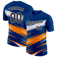 Charger l&#39;image dans la galerie, Custom US Navy Blue Black-Bay Orange 3D Esports Performance T-Shirt
