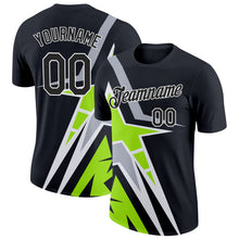 Charger l&#39;image dans la galerie, Custom Black Neon Green-Gray 3D Esports Performance T-Shirt
