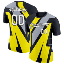 Загрузить изображение в средство просмотра галереи, Custom Black Gray-Light Yellow 3D Esports Performance T-Shirt
