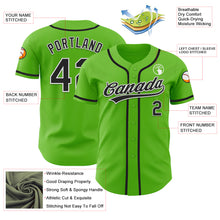 Charger l&#39;image dans la galerie, Custom Aurora Green Black-White Authentic Baseball Jersey
