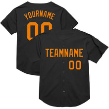 Charger l&#39;image dans la galerie, Custom Black Bay Orange Mesh Authentic Throwback Baseball Jersey
