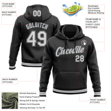 Загрузить изображение в средство просмотра галереи, Custom Stitched Black White-Gray Sports Pullover Sweatshirt Hoodie
