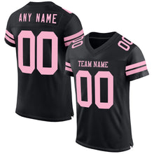 Charger l&#39;image dans la galerie, Custom Black Light Pink Mesh Authentic Football Jersey
