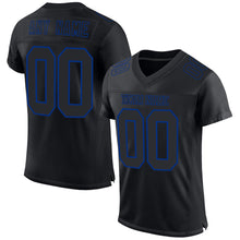 Charger l&#39;image dans la galerie, Custom Black Royal Mesh Authentic Football Jersey
