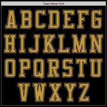 Load image into Gallery viewer, Custom Black Old Gold Authentic Baseball Jersey
