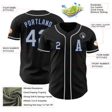 Laden Sie das Bild in den Galerie-Viewer, Custom Black Gray-Royal Authentic Baseball Jersey
