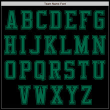 Laden Sie das Bild in den Galerie-Viewer, Custom Black Kelly Green Authentic Baseball Jersey
