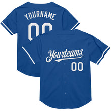 Charger l&#39;image dans la galerie, Custom Blue White Mesh Authentic Throwback Baseball Jersey
