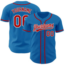 Charger l&#39;image dans la galerie, Custom Blue Red-White Authentic Baseball Jersey
