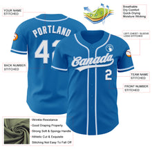 Load image into Gallery viewer, Custom Blue White-Light Blue Authentic Baseball Jersey
