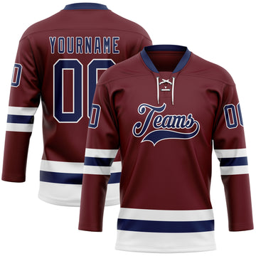 Burgundy hockey jersey best sale