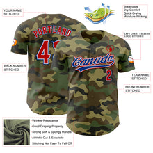 Charger l&#39;image dans la galerie, Custom Camo Red-Royal Authentic Salute To Service Baseball Jersey
