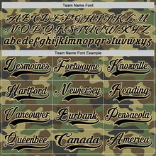 Charger l&#39;image dans la galerie, Custom Camo Black-Cream Salute To Service Hockey Lace Neck Jersey
