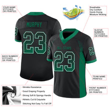 Laden Sie das Bild in den Galerie-Viewer, Custom Black Kelly Green-White Mesh Drift Fashion Football Jersey
