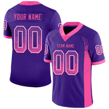 Charger l&#39;image dans la galerie, Custom Purple Pink-White Mesh Drift Fashion Football Jersey
