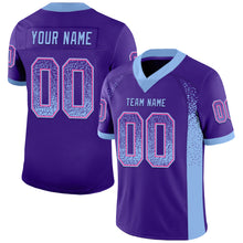 Charger l&#39;image dans la galerie, Custom Purple Light Blue-Pink Mesh Drift Fashion Football Jersey
