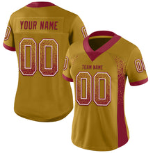 Загрузить изображение в средство просмотра галереи, Custom Old Gold Crimson-White Mesh Drift Fashion Football Jersey
