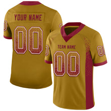 Загрузить изображение в средство просмотра галереи, Custom Old Gold Crimson-White Mesh Drift Fashion Football Jersey
