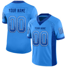 Загрузить изображение в средство просмотра галереи, Custom Powder Blue Royal-White Mesh Drift Fashion Football Jersey
