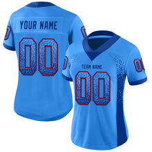 Laden Sie das Bild in den Galerie-Viewer, Custom Powder Blue Royal-Red Mesh Drift Fashion Football Jersey
